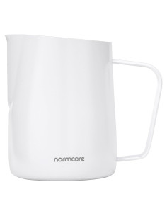 Jarra de Leche Normcore Sin Asa 600 ml - Acero Inoxidable Blanco