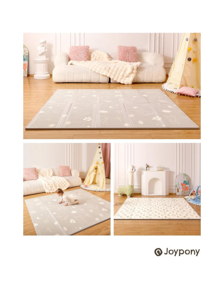 Alfombra de Juego JoyPony 200x180 cm Antideslizante Impermeable