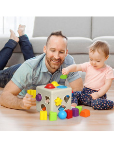 Juguete de Aprendizaje Kiddie Play - Clasificador de Formas 16 Piezas 2