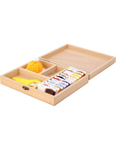 Caja de Costura Montessori Rui'an - Kit de Bordado para Niños 5+ 2