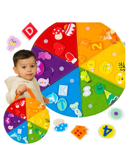 Tablero Sensorial Montessori STEAMFLO para Niños 3 a 6 Años