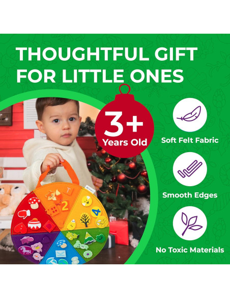 Tablero Sensorial Montessori STEAMFLO para Niños 3 a 6 Años