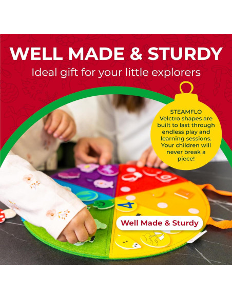 Tablero Sensorial Montessori STEAMFLO para Niños 3 a 6 Años