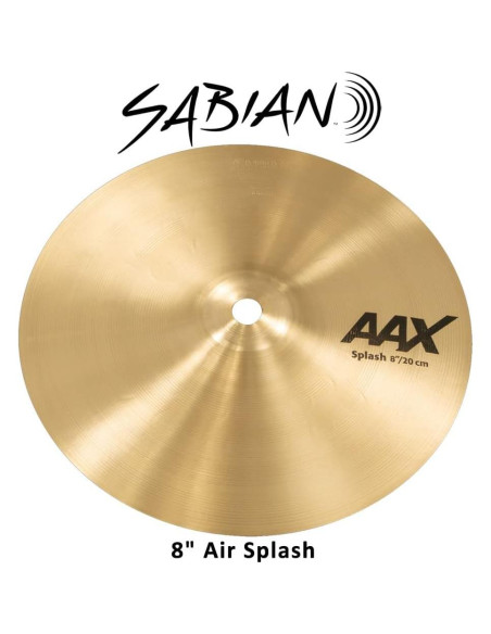 Plato Splash Sabian AAX 20.32 cm Bronce 5.6 oz