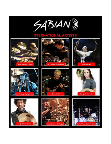 Plato Splash Sabian AAX 20.32 cm Bronce 5.6 oz