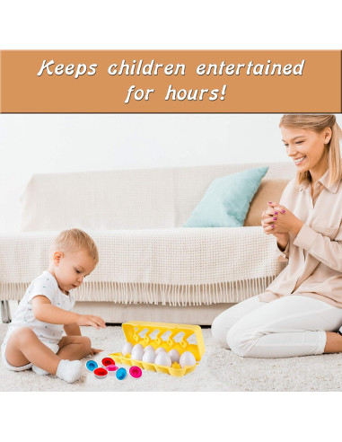 Juguete de Aprendizaje Driddle - Huevos de Colores para Niños