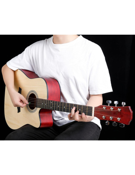 Paquete de 15 púas de guitarra celuloide con caja metálica