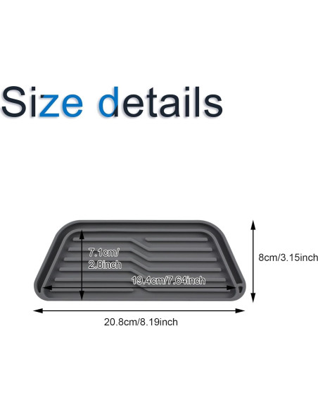 Bandeja de Goteo de Silicona INCREWAY para Refrigerador 20x7cm