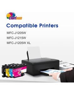 Cartuchos de tinta Clorisun LC404 compatibles para Brother MFC-J 2