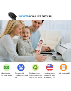 Cartuchos de Tinta Compatibles Cartlee LC20E para Brother MFC-J5920DW 2