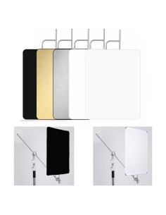Kit de Panel Reflector de Luz 5-en-1 YUOCU 90x120cm Plegable