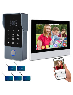 Intercomunicador de Video AMOCAM 7" 1080P WiFi 2 Hilos