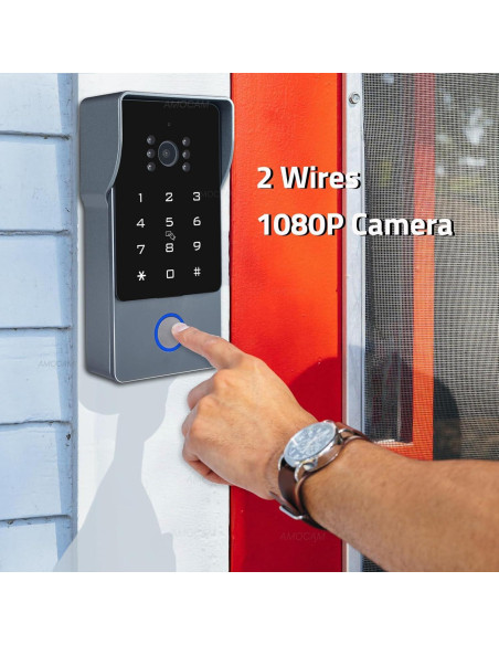 Intercomunicador de Video AMOCAM 7" 1080P WiFi 2 Hilos