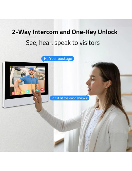 Intercomunicador de Video AMOCAM 7" 1080P WiFi 2 Hilos