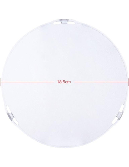 Placa Difusora Blanca Andoer 18.5cm para Montaje Bowens