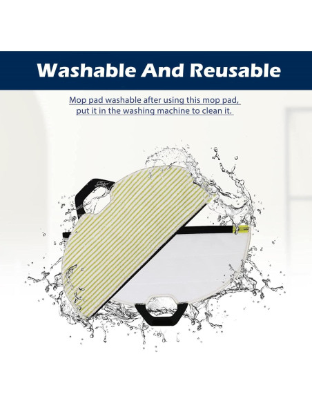 Almohadillas de trapeador reutilizables Goodsby para Shark AI Ultra 2 en 1 - 2 Paquete