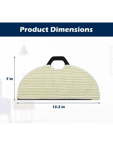 Almohadillas de trapeador reutilizables Goodsby para Shark AI Ultra 2 en 1 - 2 Paquete