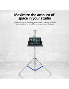 Estación de Trabajo de Acero Flashpoint LS-WS - Altura Ajustable, Rodante 2