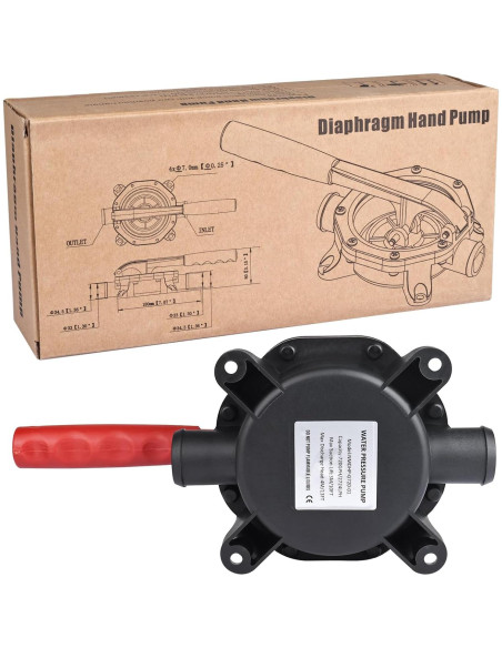 Bomba de Achique Manual NovelBee 720GPH Autocebante 272.5 L/h