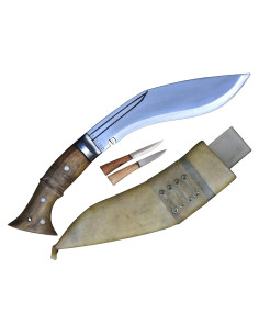 Kukri Genuino GK&CO. de 20 cm con Funda de Cuero - Hecho a Mano en Nepal