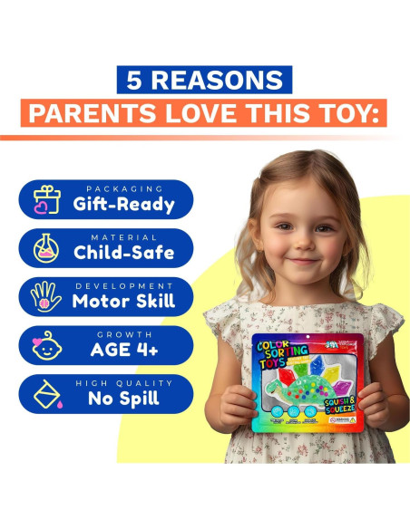 Paquete de 2 Juguetes Sensoriales de Clasificación de Color - Early Explorer Toys