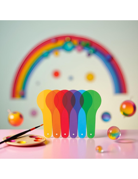 6 Paletas de Color Transparentes Juroicessry - Aprendizaje Montessori