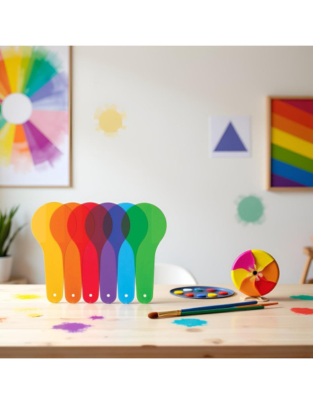 6 Paletas de Color Transparentes Juroicessry - Aprendizaje Montessori
