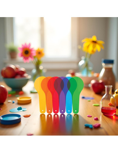 6 Paletas de Color Transparentes Juroicessry - Aprendizaje Montessori