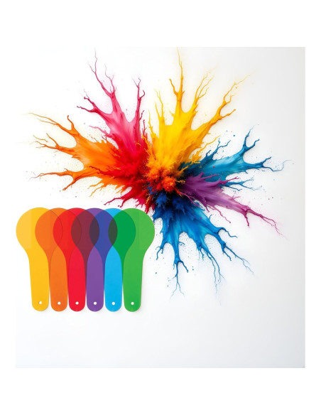 6 Paletas de Color Transparentes Juroicessry - Aprendizaje Montessori