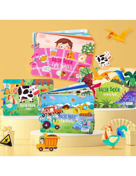 Libro Silencioso Interactivo OLRMA para Niños 3+ Tráfico