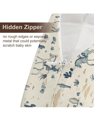 Funda de Almohada de Lactancia KuphiL10C, Patrón Cactus, 46x56 cm