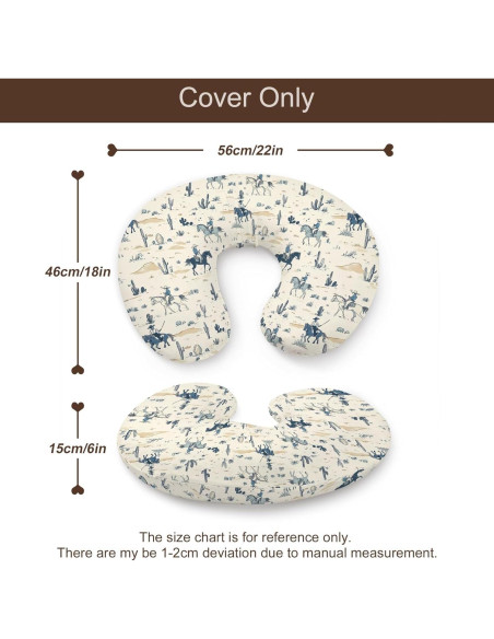 Funda de Almohada de Lactancia KuphiL10C, Patrón Cactus, 46x56 cm Funda de Almohada de Lactancia KuphiL10C, Patrón Cactus, 46x56 cm