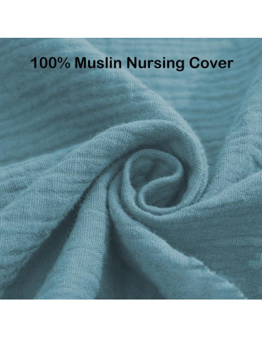 Cubierta de Lactancia 100% Algodón Muselina Ajustable - 2 Piezas