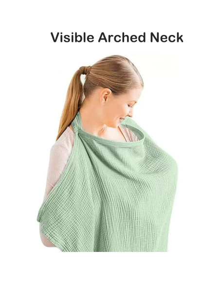 Cubierta de Lactancia 100% Algodón Muselina Ajustable - 2 Piezas Cubierta de Lactancia 100% Algodón Muselina Ajustable - 2 Piezas