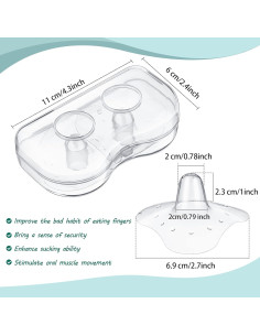 12 Protectores de Pezón Nuanchu para Lactancia 20 mm Silicona 2