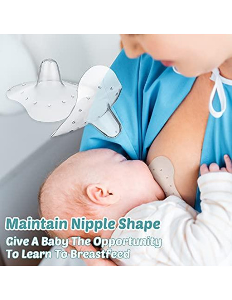 12 Protectores de Pezón Nuanchu para Lactancia 20 mm Silicona