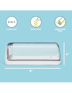 Cortador y Contenedor de Almacenamiento de Queso Chef'n 21 cm 2