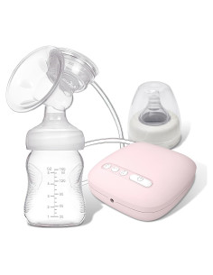 Extractor de Leche Eléctrico Rabbitcozy Portátil Rosa 2 Modos 9 Niveles