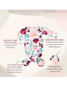 Conjunto de Dormir Bebé Recién Nacido Giggle Angel 0-3 Meses 2