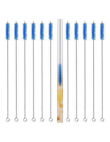 Juego de 12 cepillos limpiadores de popotes LIFEHIM 30.48 cm