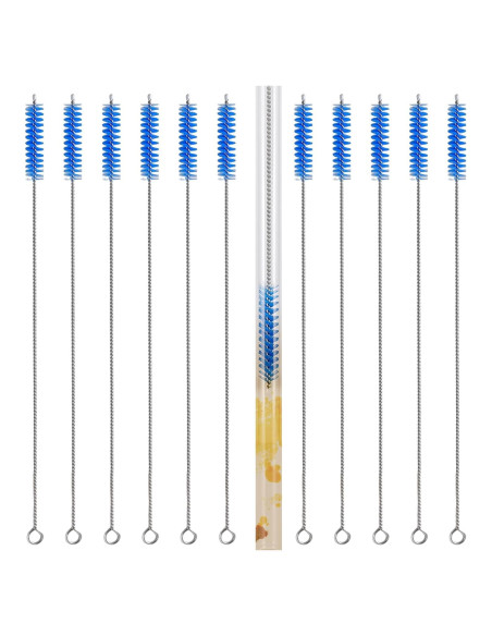 Juego de 12 cepillos limpiadores de popotes LIFEHIM 30.48 cm