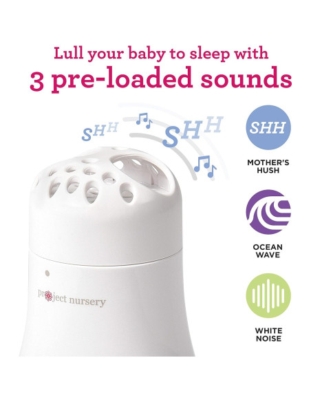 Máquina de Sonido para Bebés Project Nursery - Ruido Blanco y Olas Máquina de Sonido para Bebés Project Nursery - Ruido Blanco y Olas
