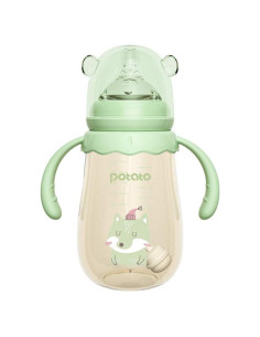 Botella Anti-Cólico PPSU 300ML POTATO Verde con Tetina Silicona