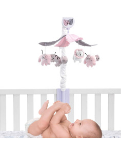 Móvil Musical para Cuna Lambs & Ivy Selva Feliz 68.5cm 2