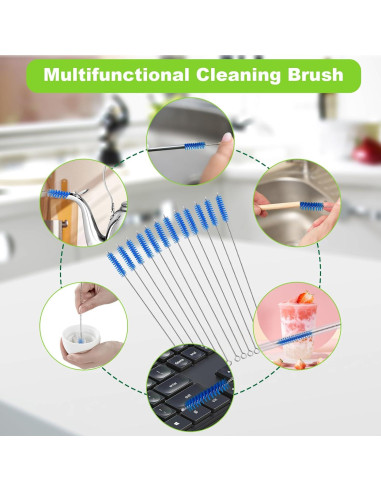 Juego de 12 cepillos limpiadores de popotes LIFEHIM 30.48 cm