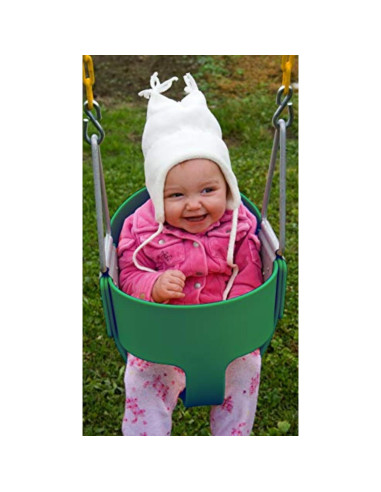 Asiento de columpio para niños Eastern Jungle Gym rosa 29.2x25.4cm