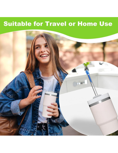 Juego de 12 cepillos limpiadores de popotes LIFEHIM 30.48 cm