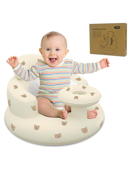 Silla Inflable para Bebés 3 Meses - PVC, Soporte Espalda, 30.4 kg