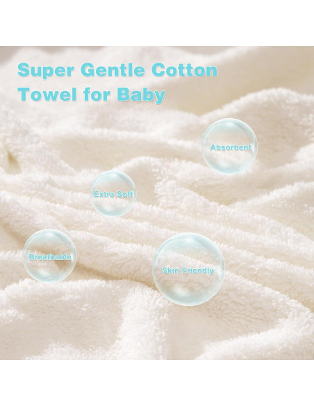 Toallas de bebé con capucha URSEORY 2 unidades Panda 78.74 cm