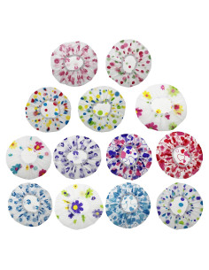 Gorras de Ducha LJY 13 Piezas Impermeables EVA para Baño